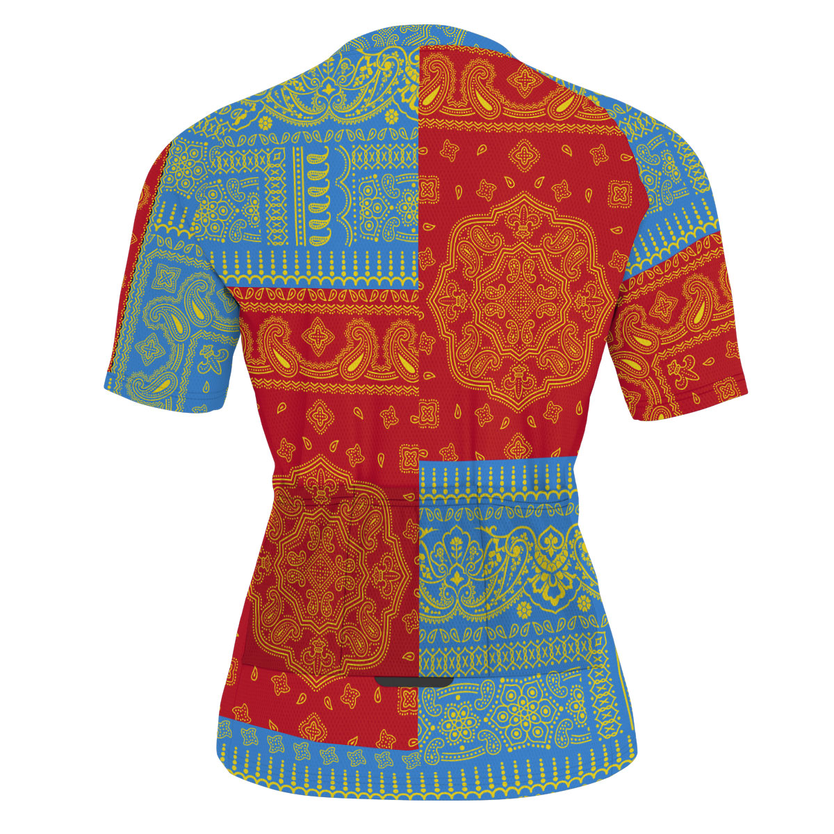 Aruba Men Cycling Jersey Flag And Paisley Basic Style 3