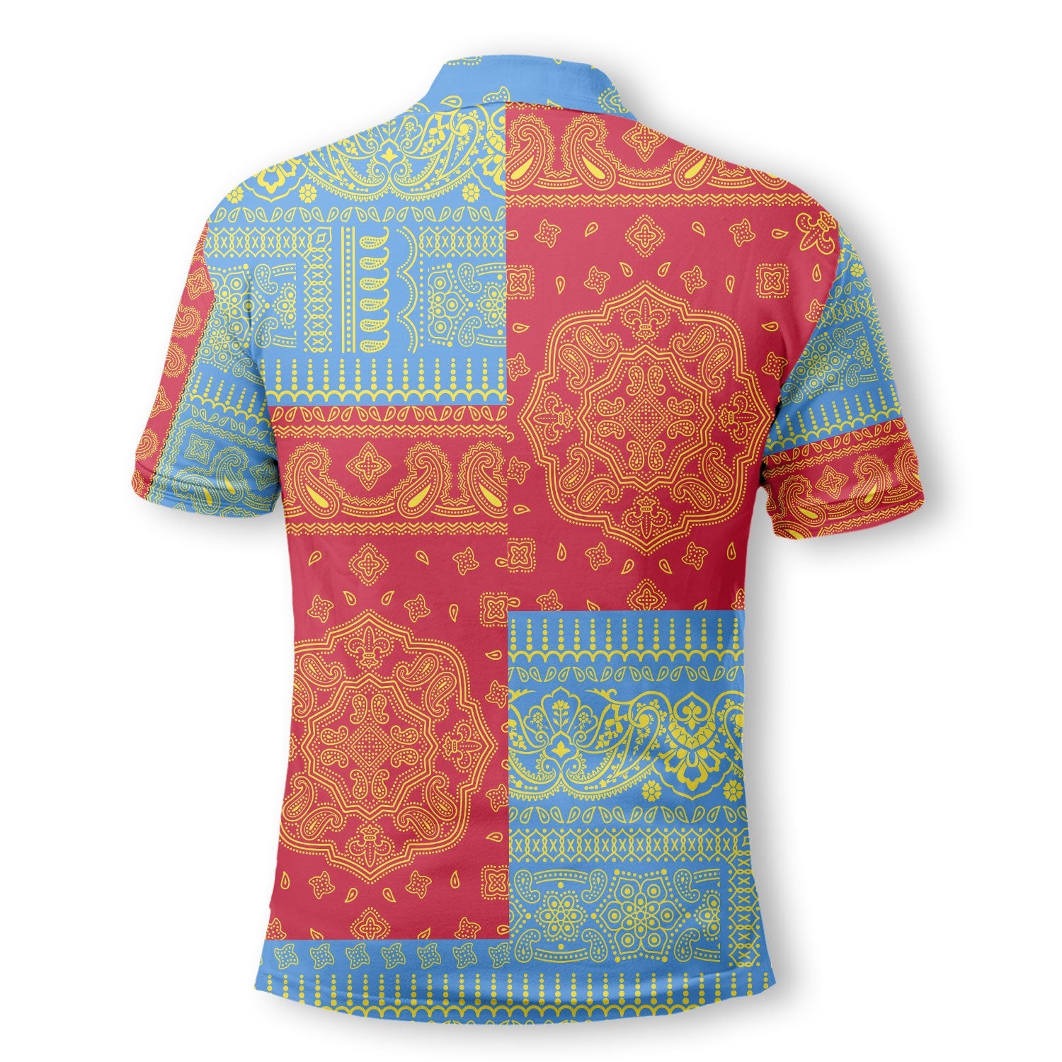 Aruba Polo Shirt Flag And Paisley Basic Style 3