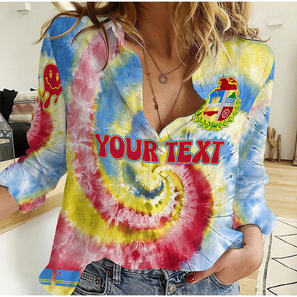 Aruba Women Casual Shirt Custom Tie Dye Style 1