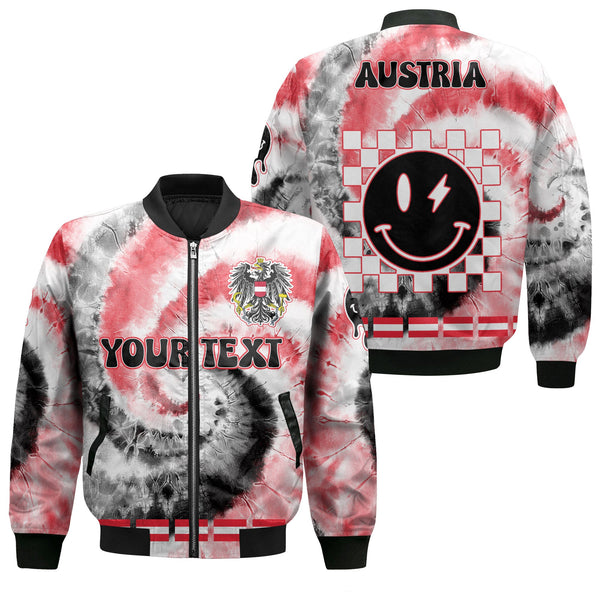 Austria Bomber Jacket Custom Tie Dye Style 1