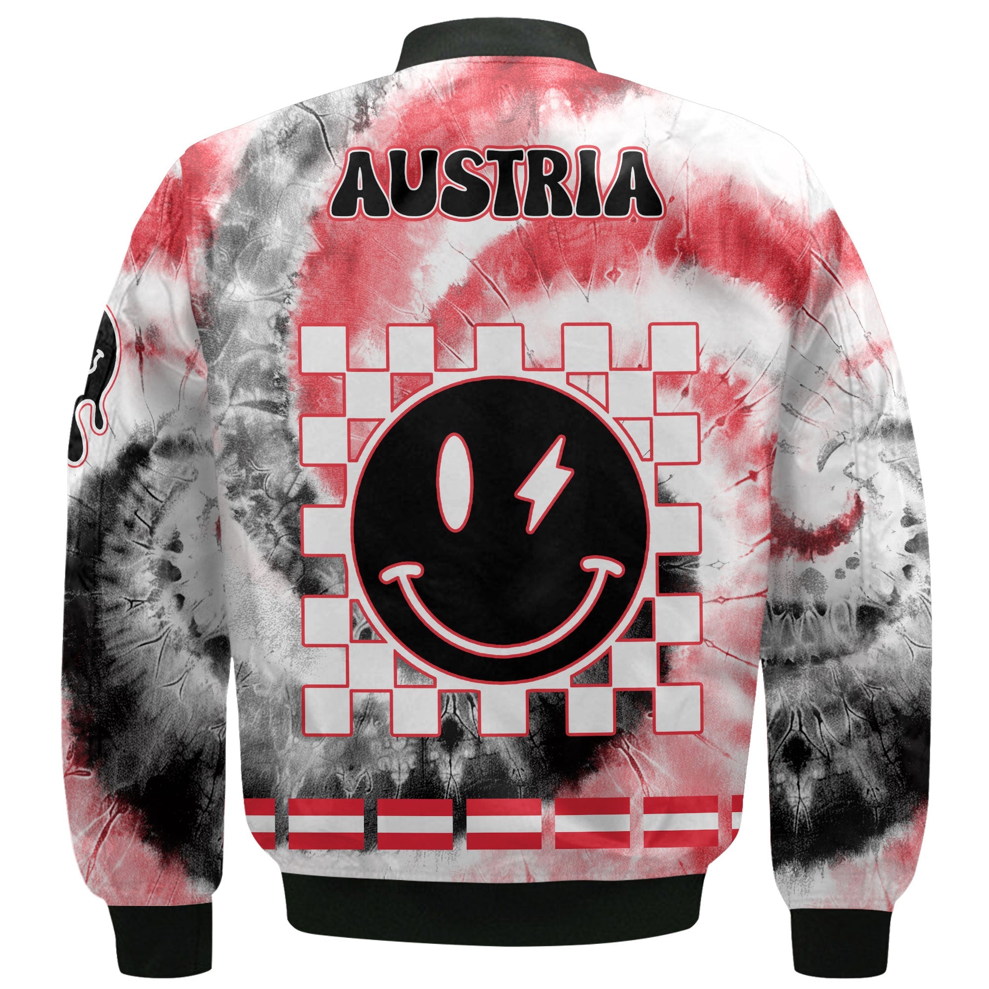 Austria Bomber Jacket Custom Tie Dye Style 3