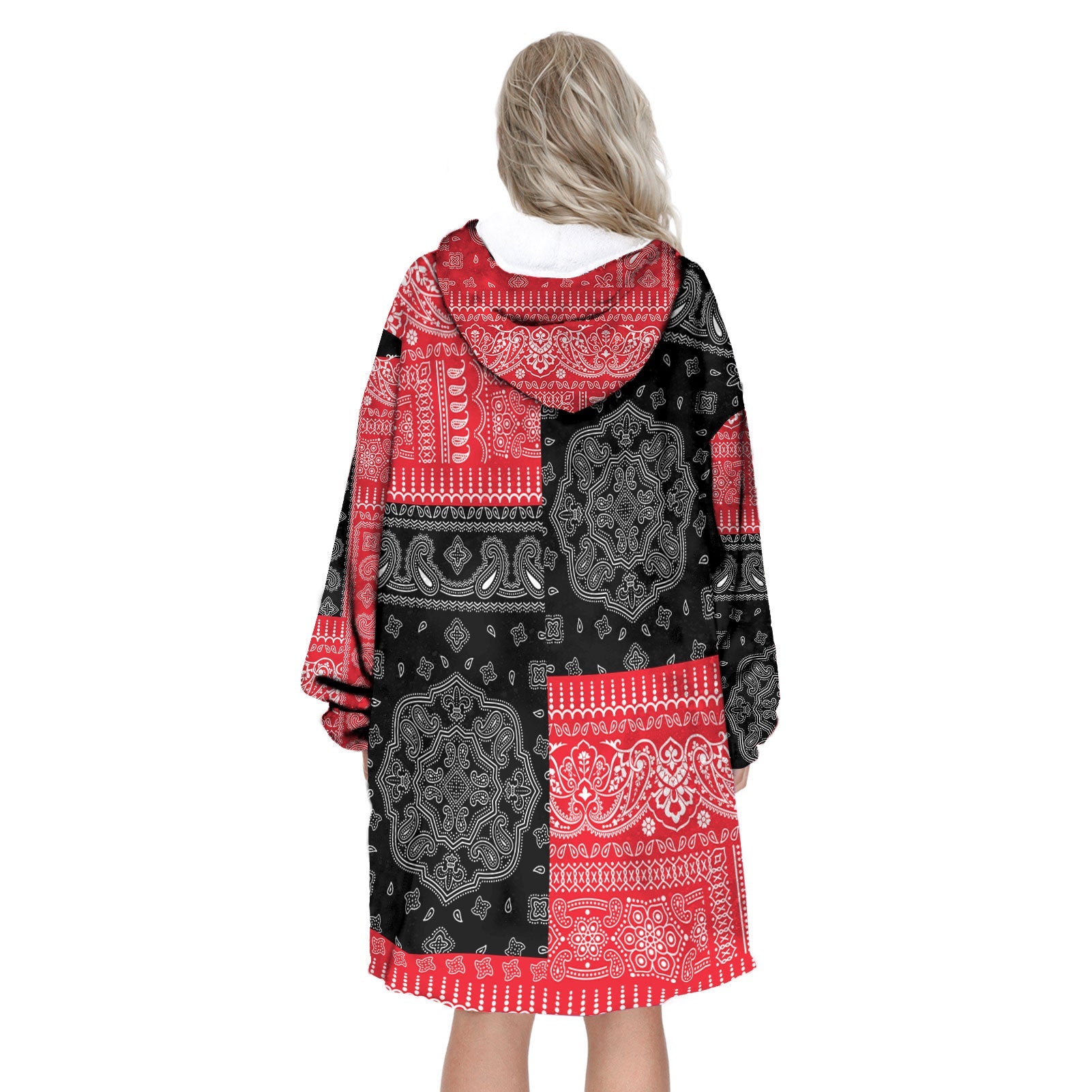 Austria Hoodie Blanket Flag And Paisley Basic Style 3