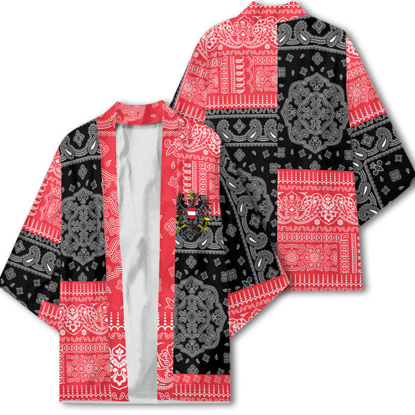 Austria Kimono Flag And Paisley Basic Style 1