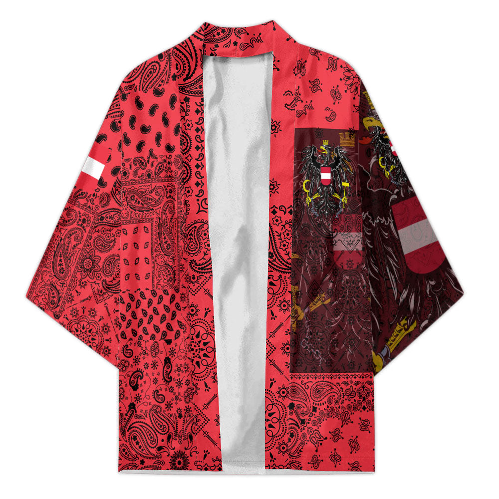 Austria Kimono Paisley Flag And Skull Style 1