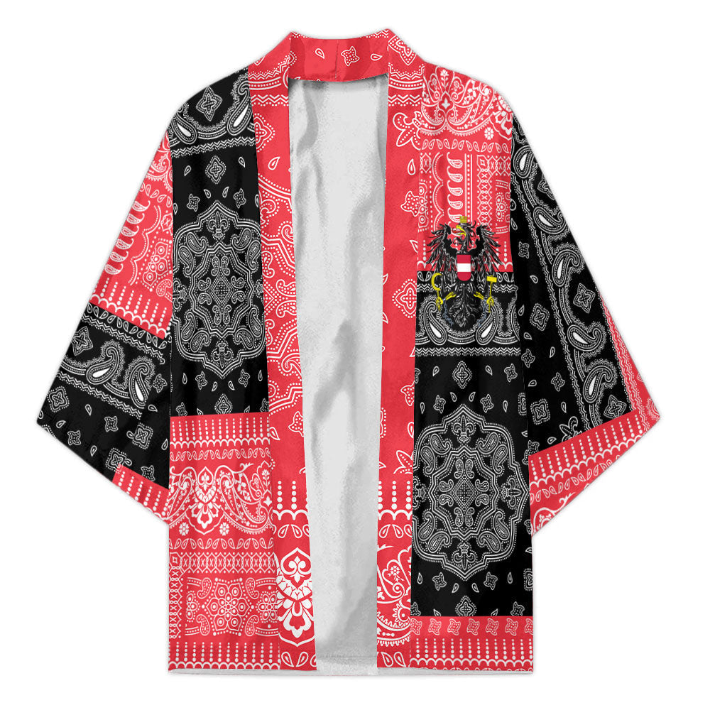 Austria Kimono Flag And Paisley Basic Style 2