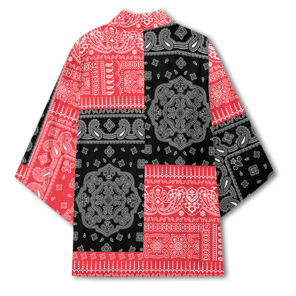 Austria Kimono Flag And Paisley Basic Style 3