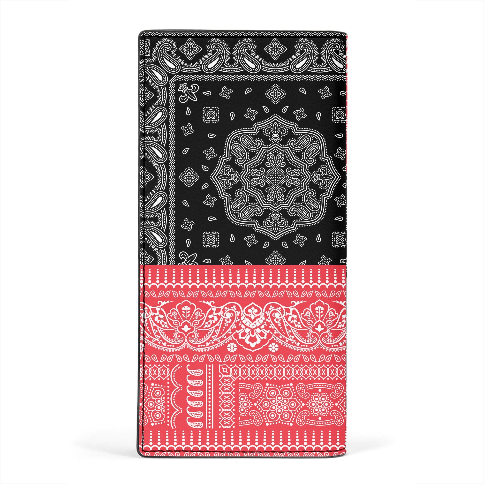 Austria Leather Wallet Flag And Paisley Basic Style 2