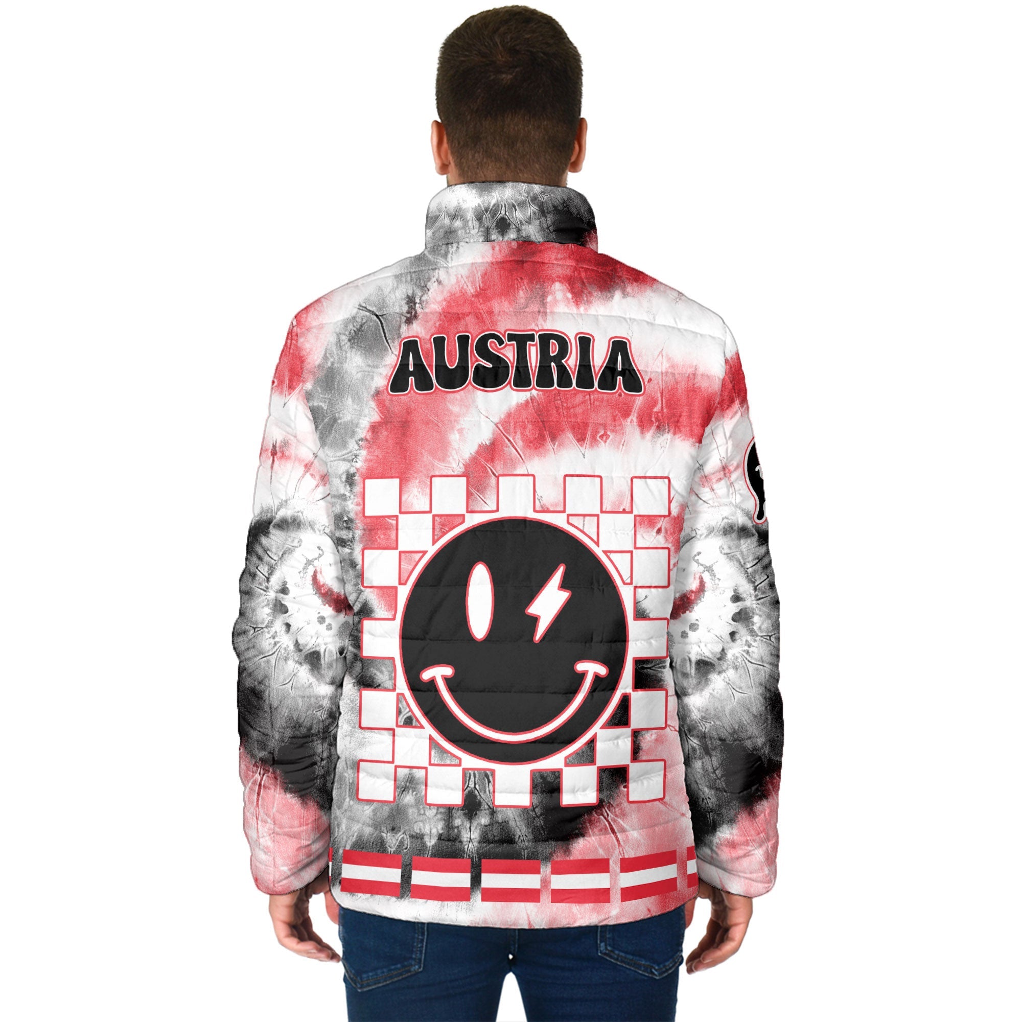 Austria Men Padded Jacket Custom Tie Dye Style 2