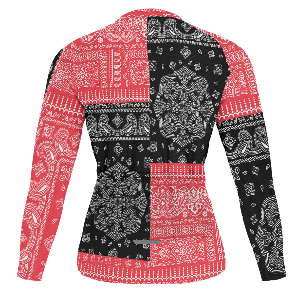 Austria Raglan Men Cycling Jersey Long Sleeve Flag And Paisley Basic Style 2