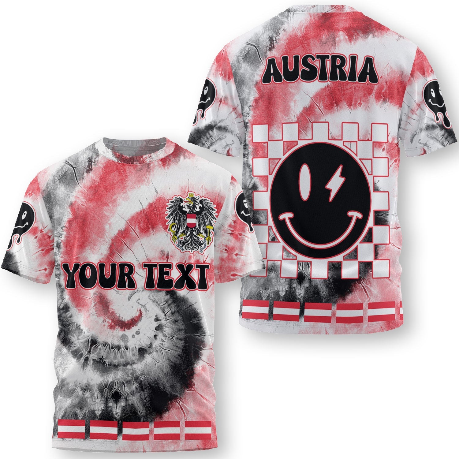 Austria T Shirt Custom Tie Dye Style 3