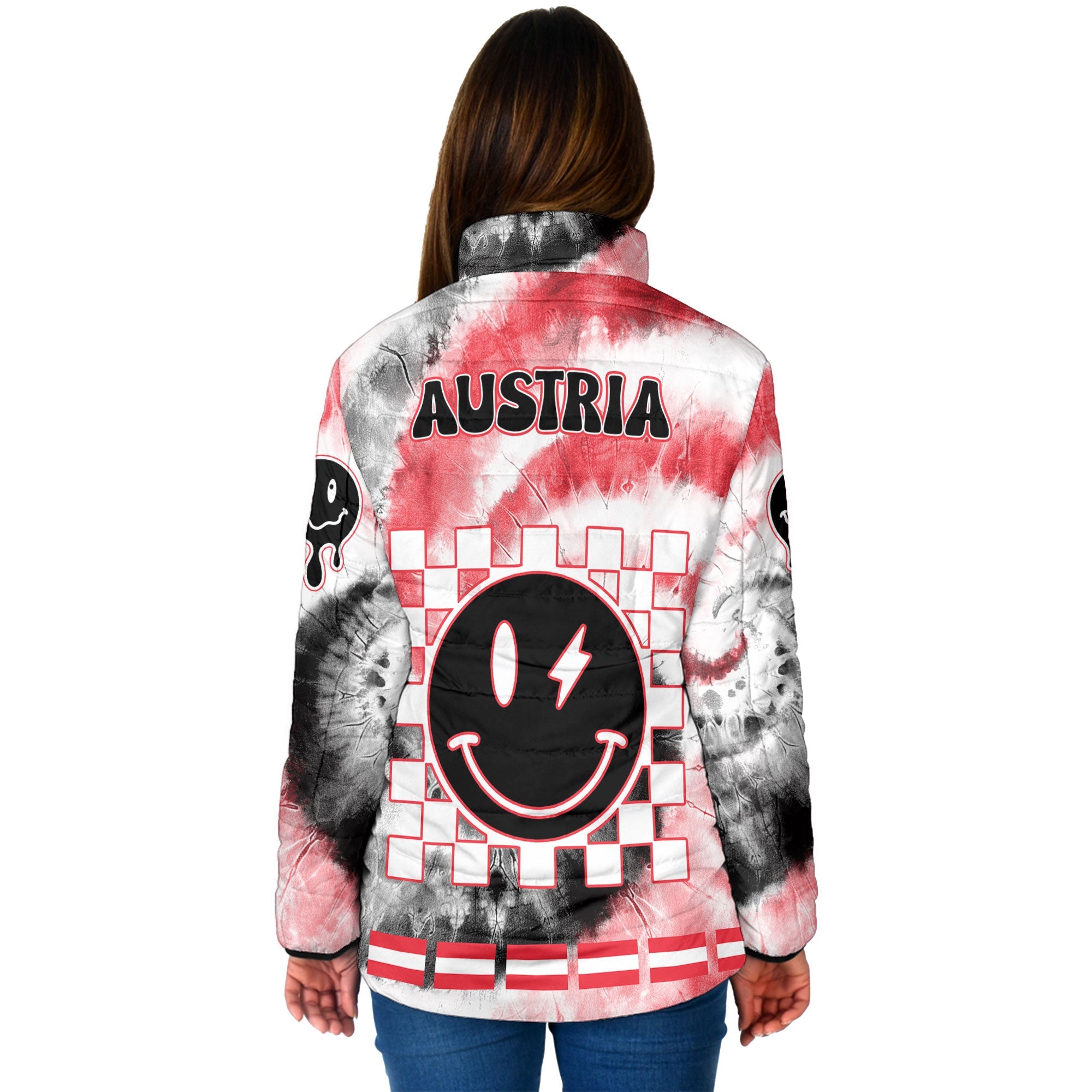 Austria Women Padded Jacket Custom Tie Dye Style 2