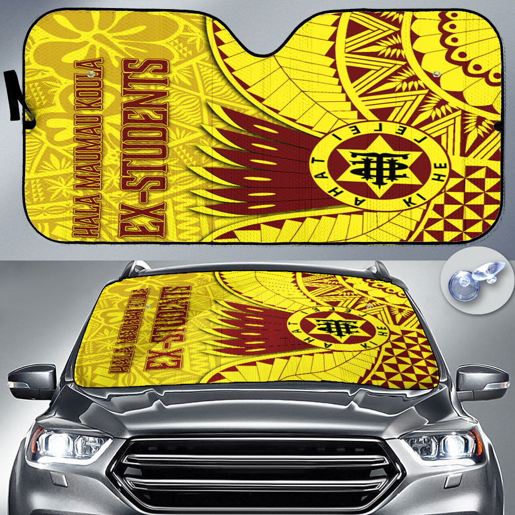 Tonga High School Car Sun Shade Tonga Golden Style