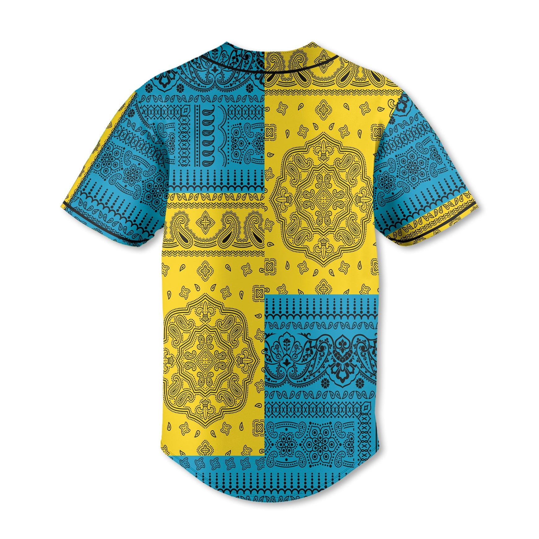 Bahamas Baseball Jersey Flag And Paisley Basic Style 3