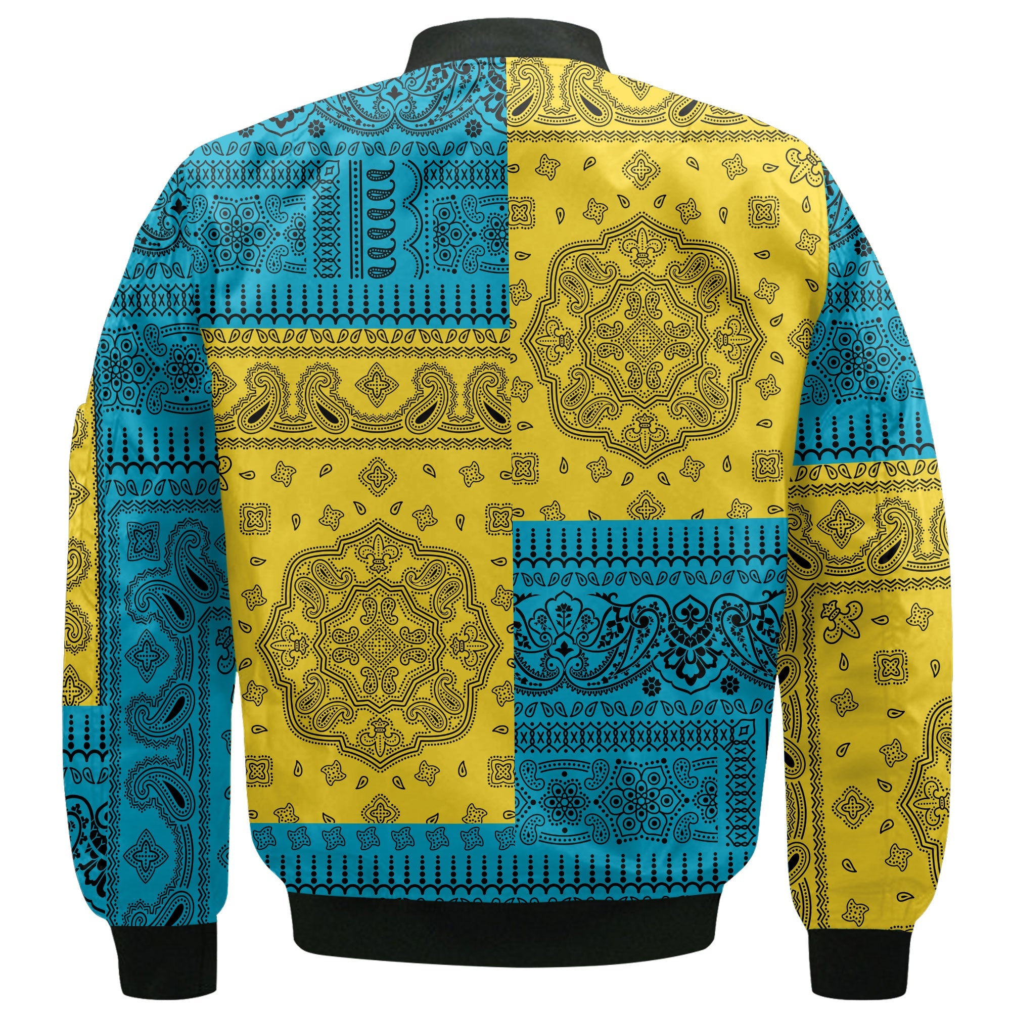 Bahamas Bomber Jacket Flag And Paisley Basic Style 3