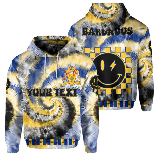 Barbados Hoodie Custom Tie Dye Style 1