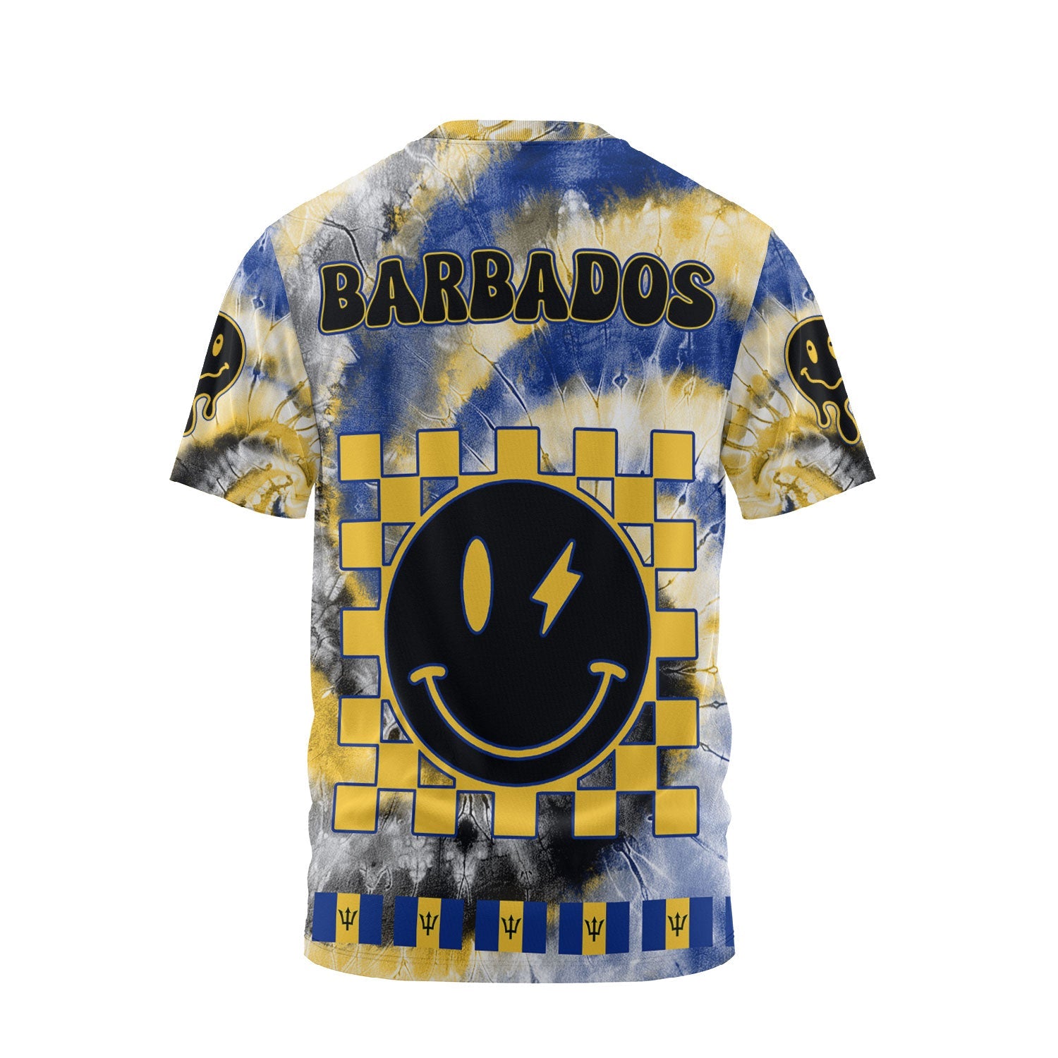 Barbados T Shirt Custom Tie Dye Style 2