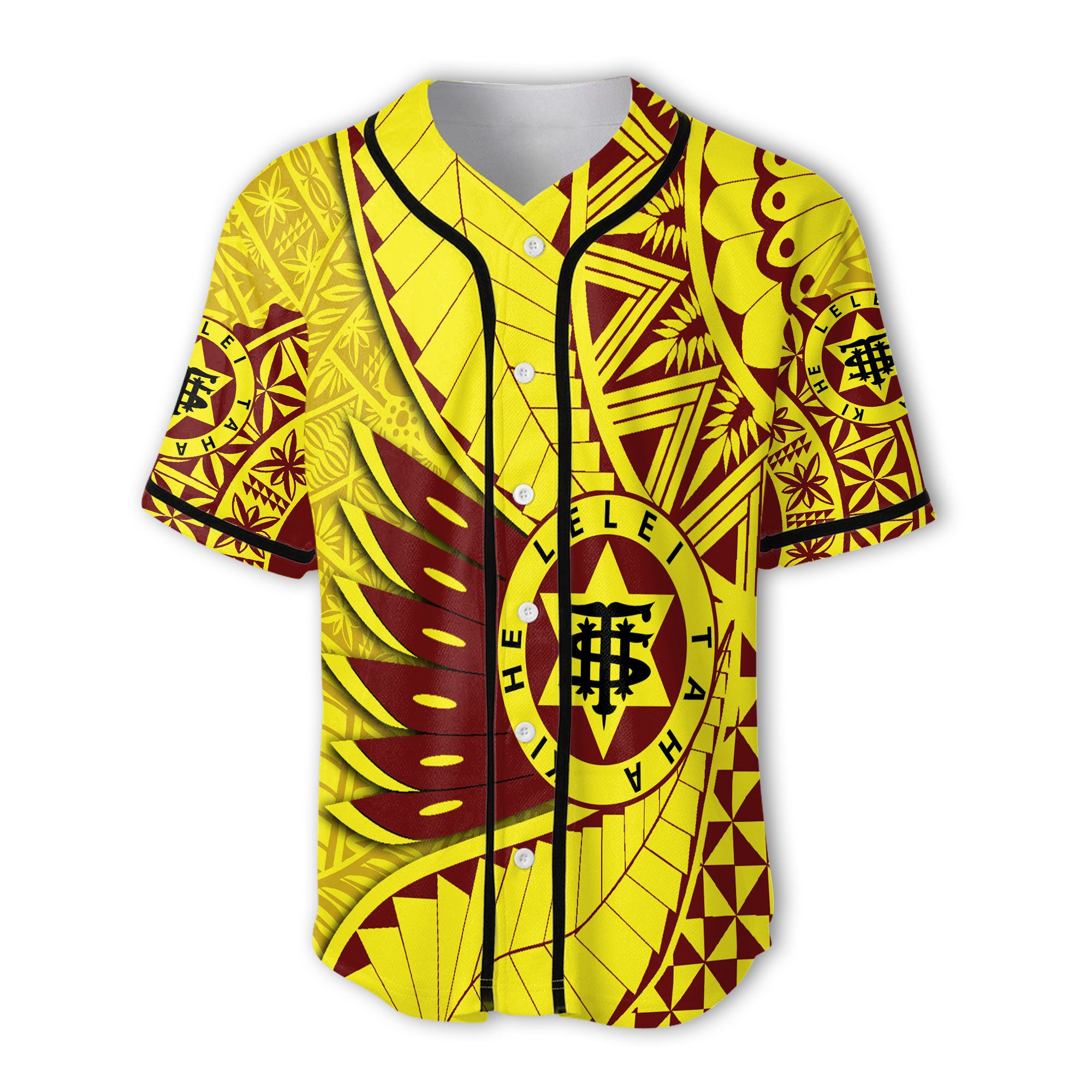 Custom Tonga High School Baseball Jersey Tonga Golden Style