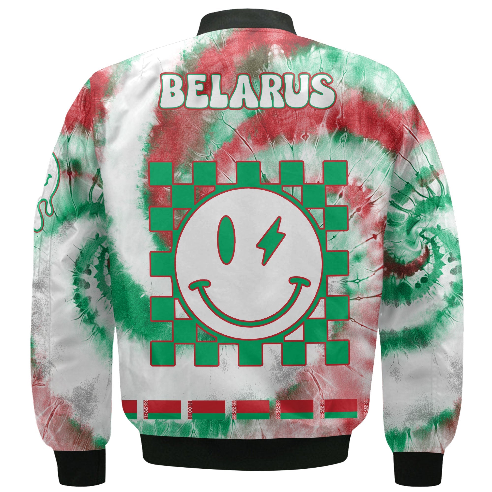 Belarus Bomber Jacket Custom Tie Dye Style 3