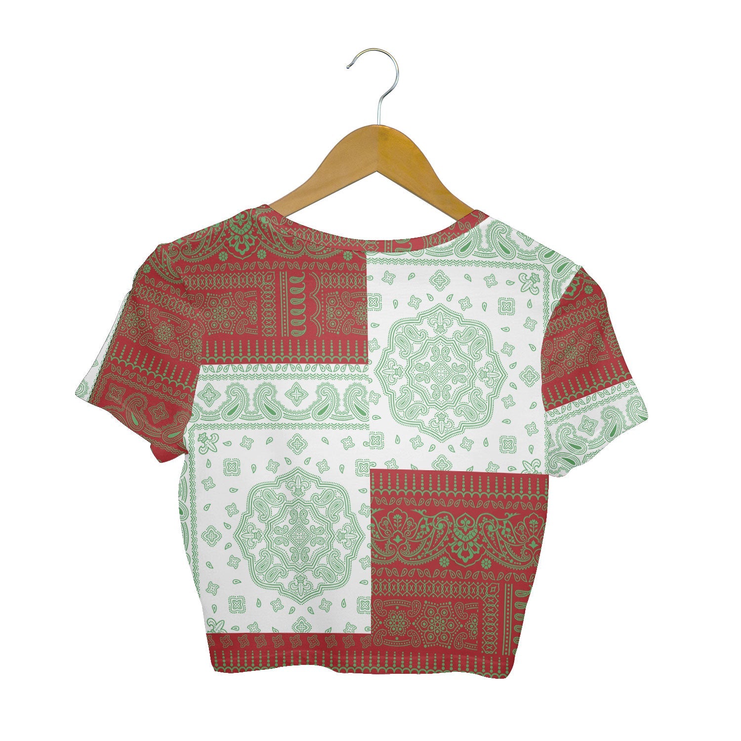 Belarus Croptop T Shirt Flag And Paisley Basic Style 2