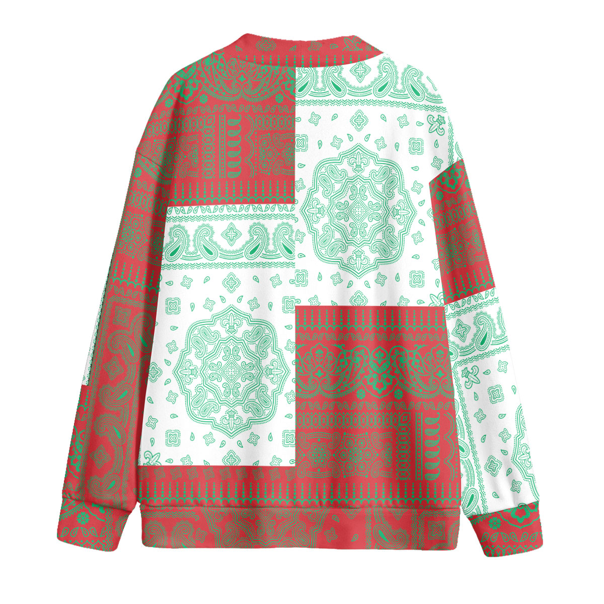 Belarus Fleece Cardigan Flag And Paisley Basic Style 2