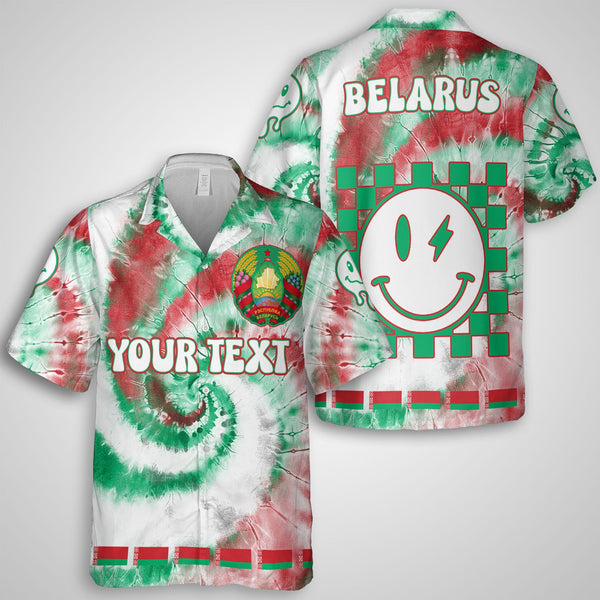 Belarus Hawaiian Shirt Custom Tie Dye Style 1