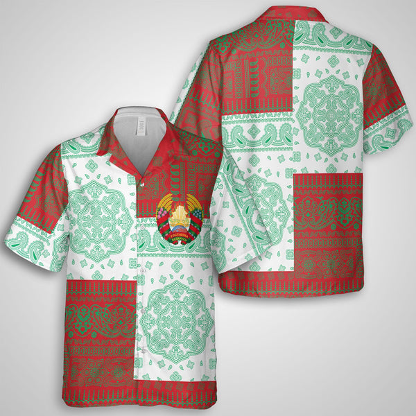 Belarus Hawaiian Shirt Flag And Paisley Basic Style 1