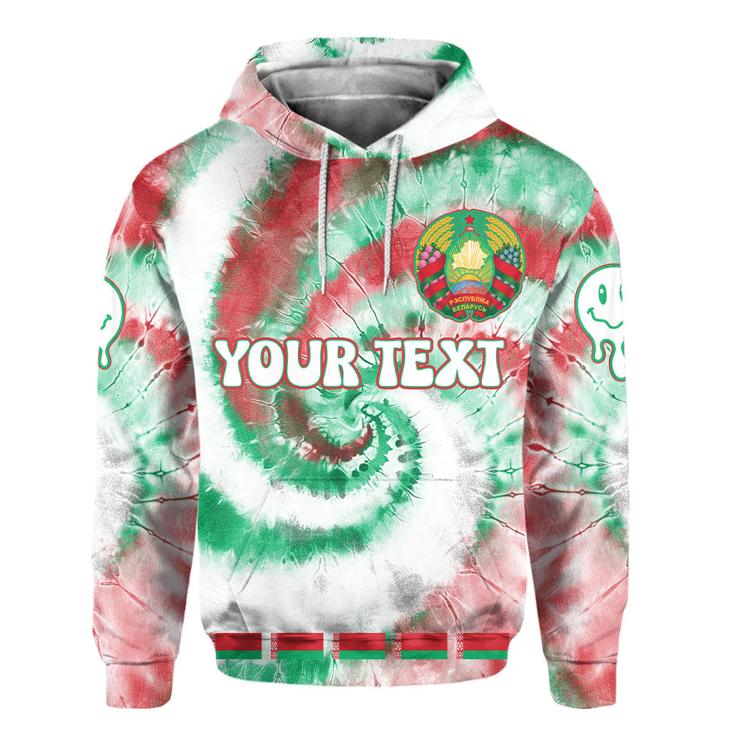 Belarus Hoodie Custom Tie Dye Style 2