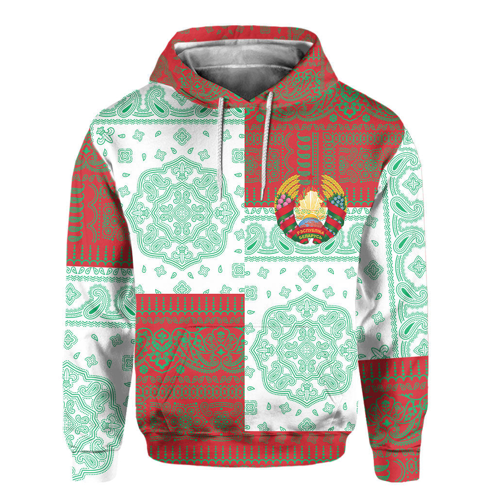 Belarus Hoodie Flag And Paisley Basic Style 2