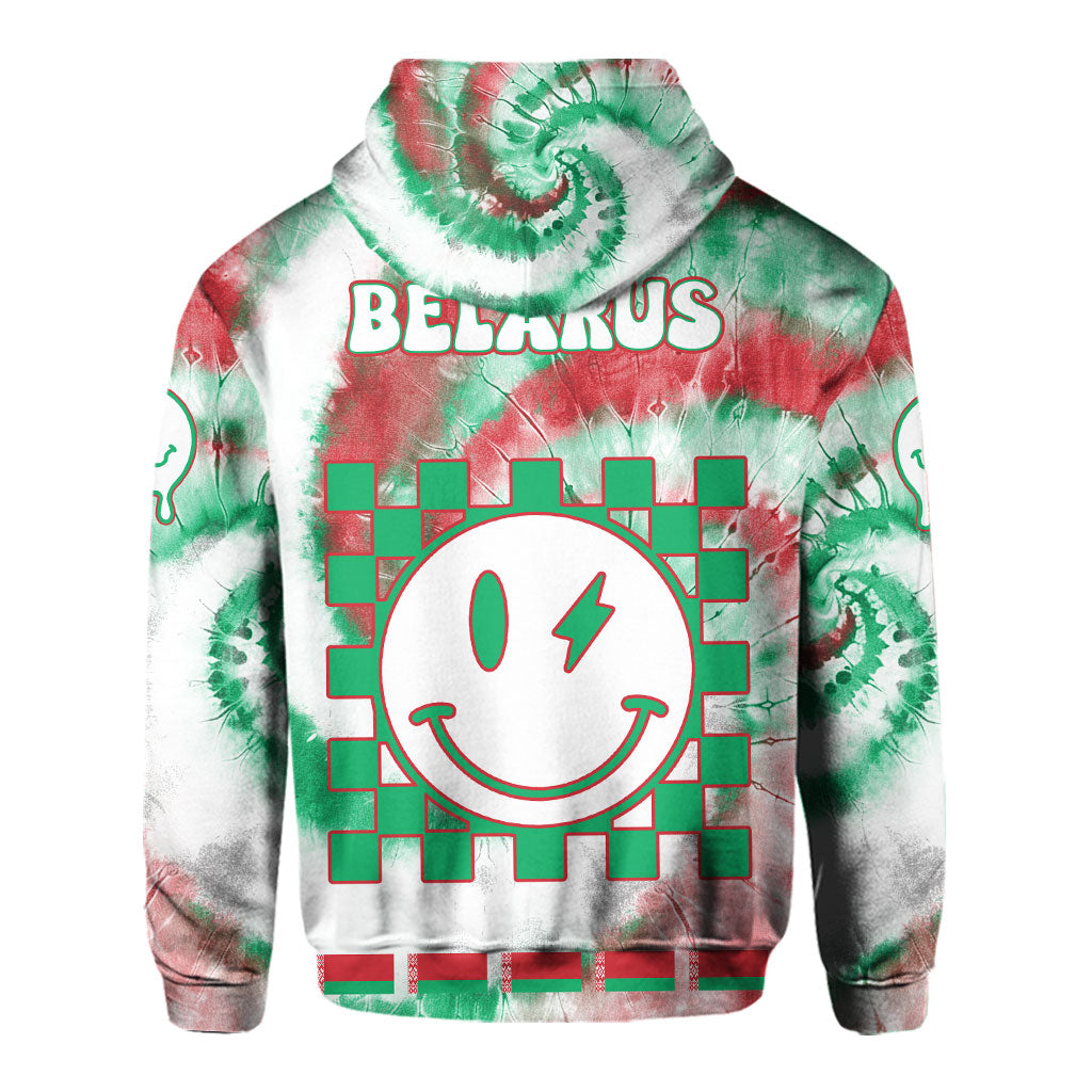 Belarus Hoodie Custom Tie Dye Style 3