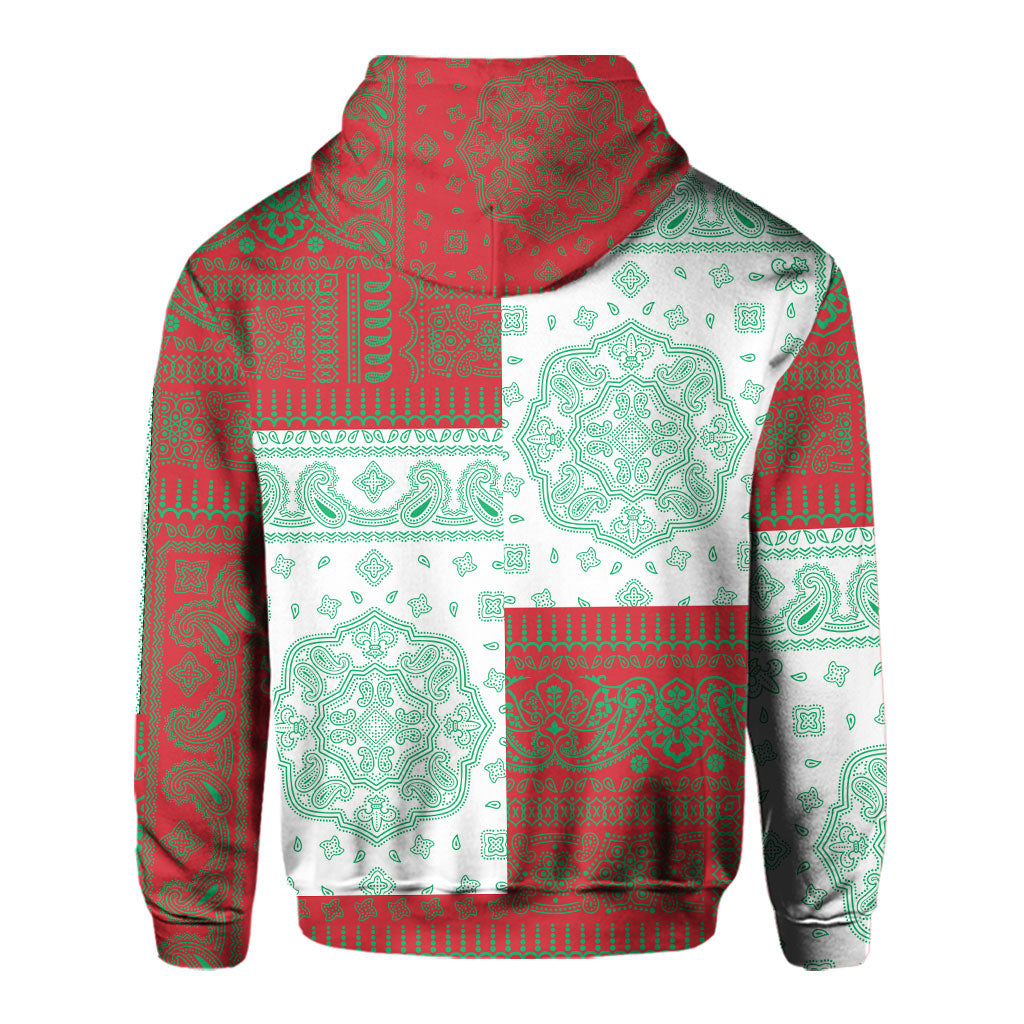 Belarus Hoodie Flag And Paisley Basic Style 3