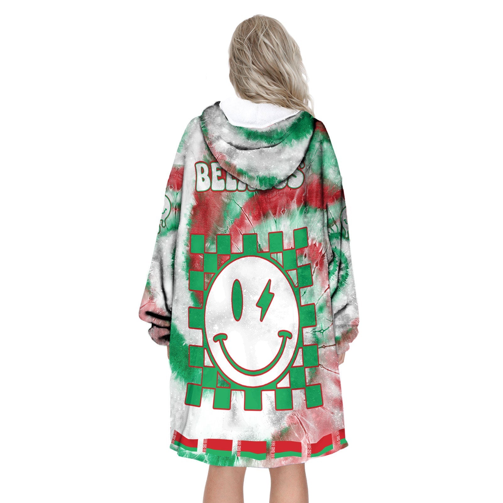 Belarus Hoodie Blanket Custom Tie Dye Style 3