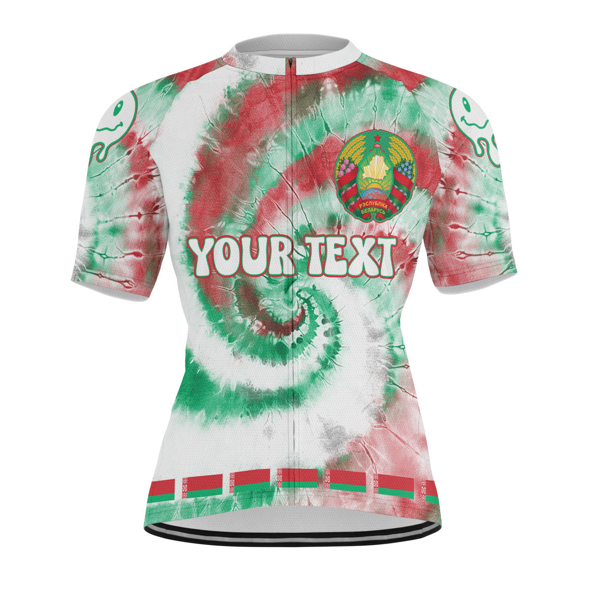 Belarus Men Cycling Jersey Custom Tie Dye Style 1