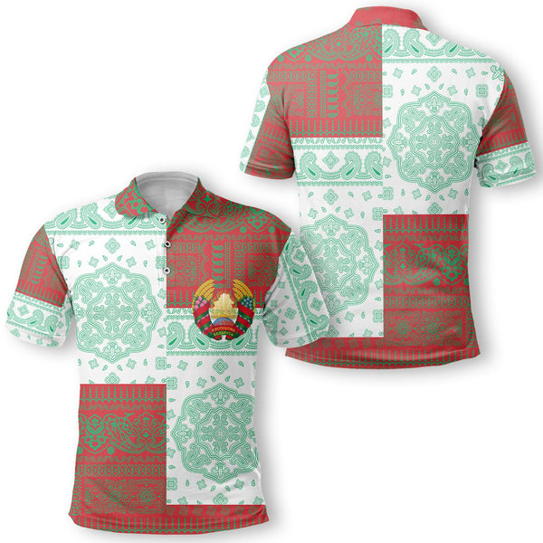 Belarus Polo Shirt Flag And Paisley Basic Style 1