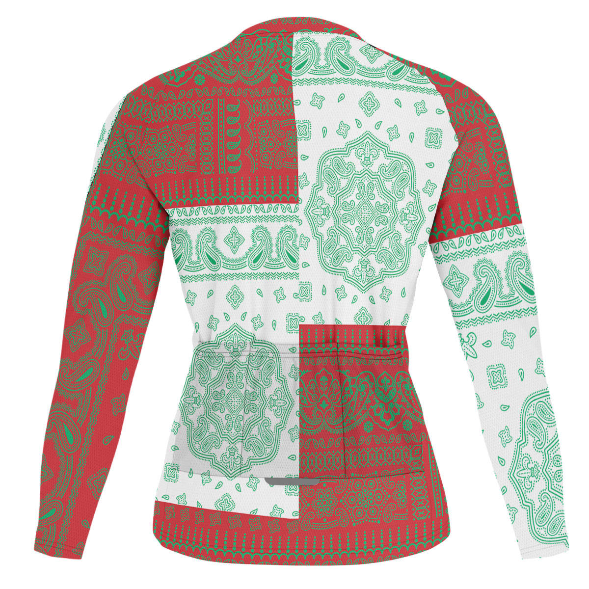 Belarus Raglan Men Cycling Jersey Long Sleeve Flag And Paisley Basic Style 2