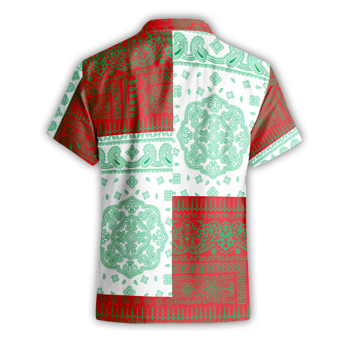 Belarus Short Sleeve Shirt Flag And Paisley Basic Style 3