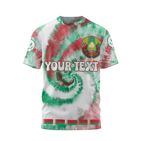 Belarus T Shirt Custom Tie Dye Style 1