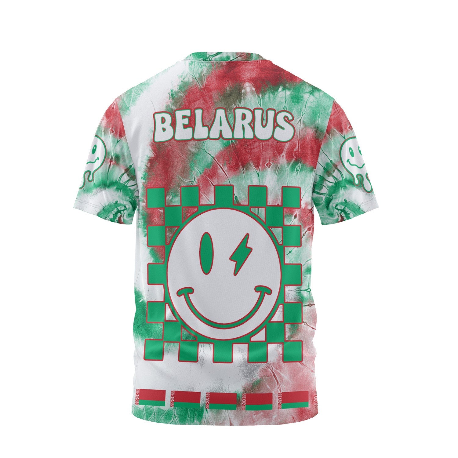 Belarus T Shirt Custom Tie Dye Style 2