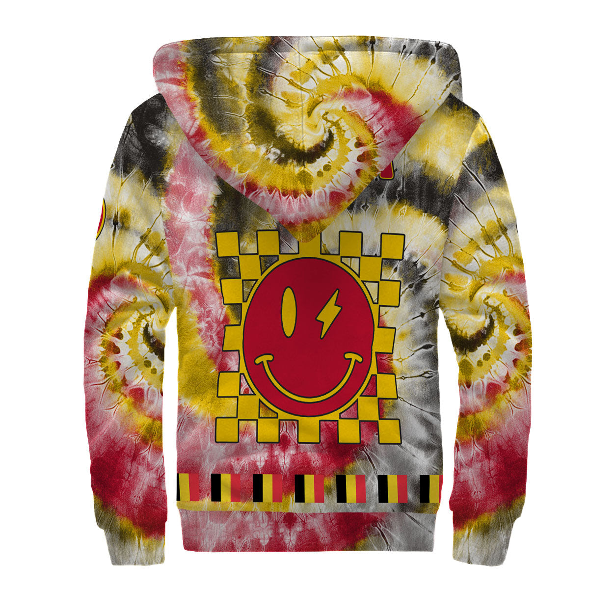 Belgium Sherpa Hoodie Custom Tie Dye Style 2