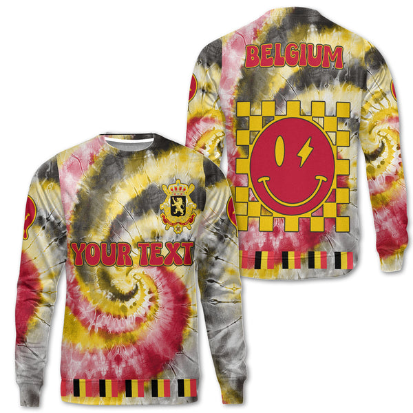 Belgium Sweatshirt Custom Tie Dye Style 1