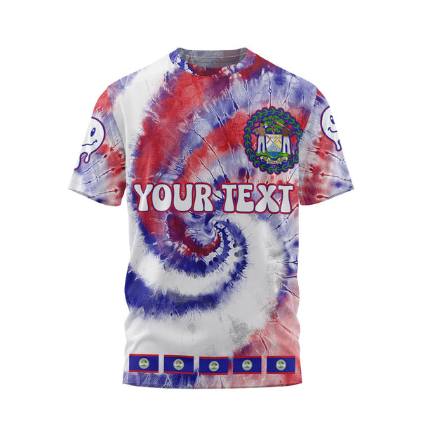 Belize T Shirt Custom Tie Dye Style 1