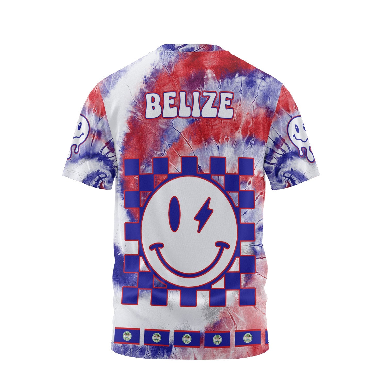 Belize T Shirt Custom Tie Dye Style 2