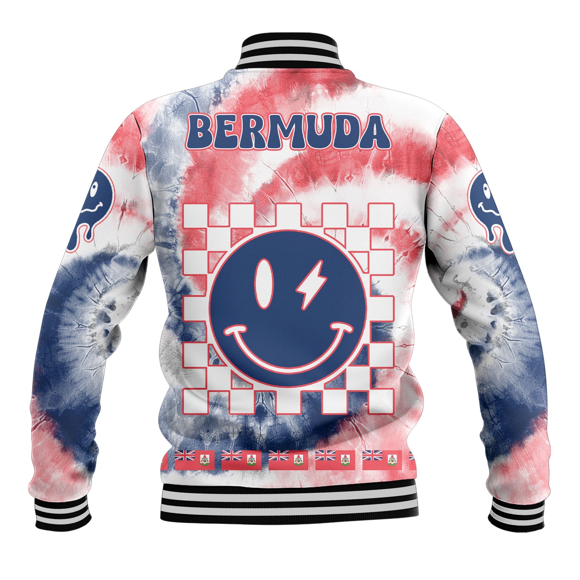 Bermuda Baseball Jacket Custom Tie Dye Style 3