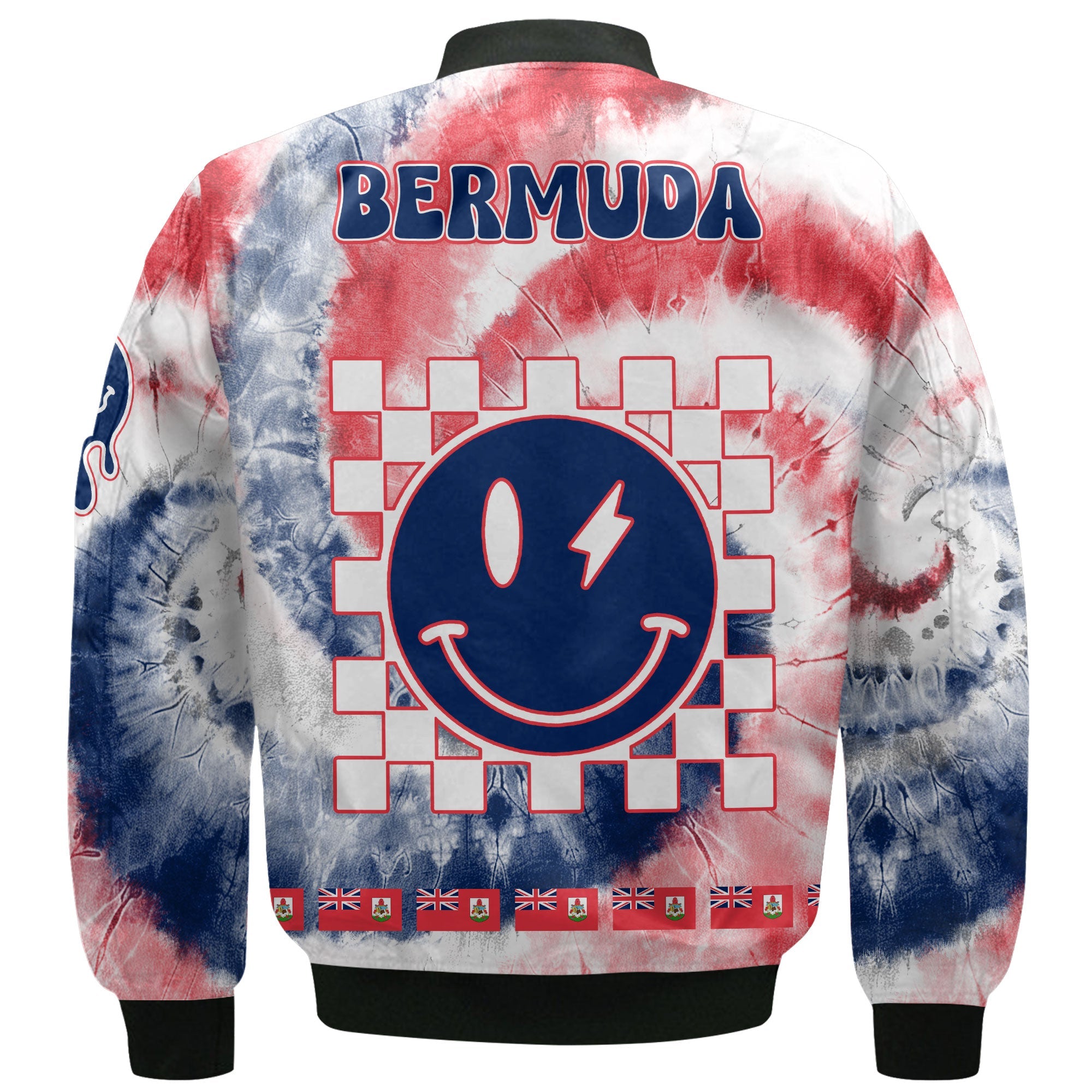 Bermuda Bomber Jacket Custom Tie Dye Style 3