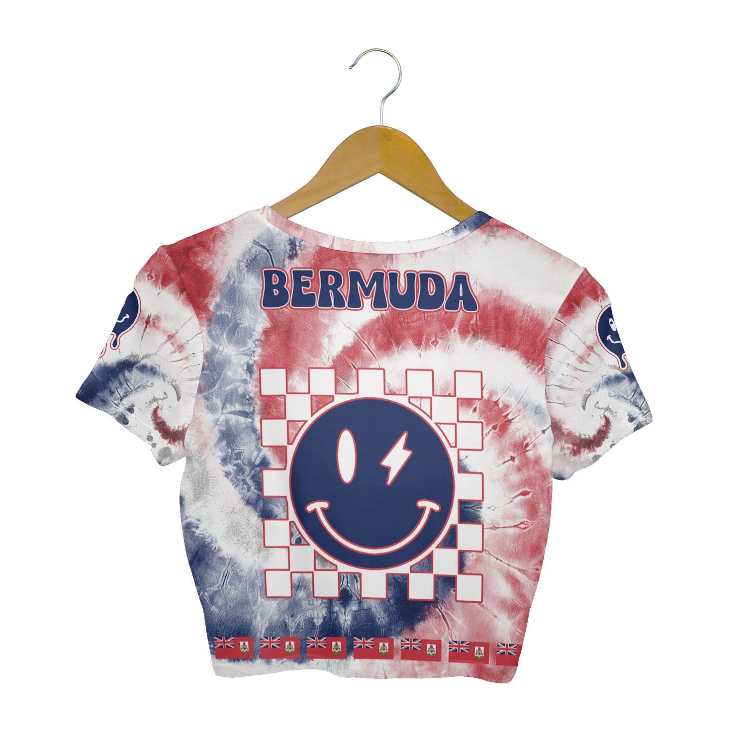 Bermuda Croptop T Shirt Custom Tie Dye Style 3