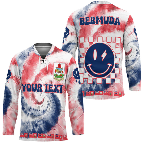 Bermuda Hockey Jersey Custom Tie Dye Style 1