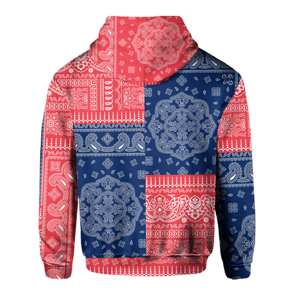 Bermuda Hoodie Flag And Paisley Basic Style 3