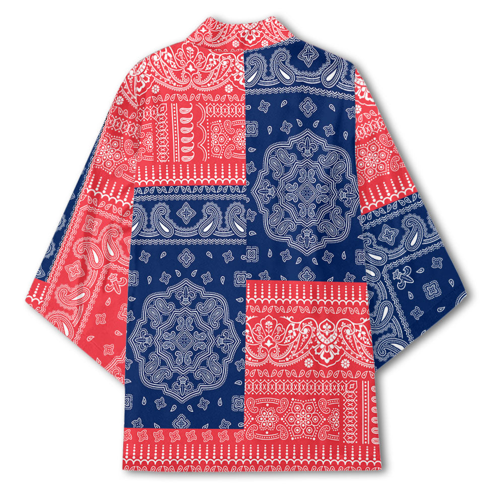 Bermuda Kimono Flag And Paisley Basic Style 3