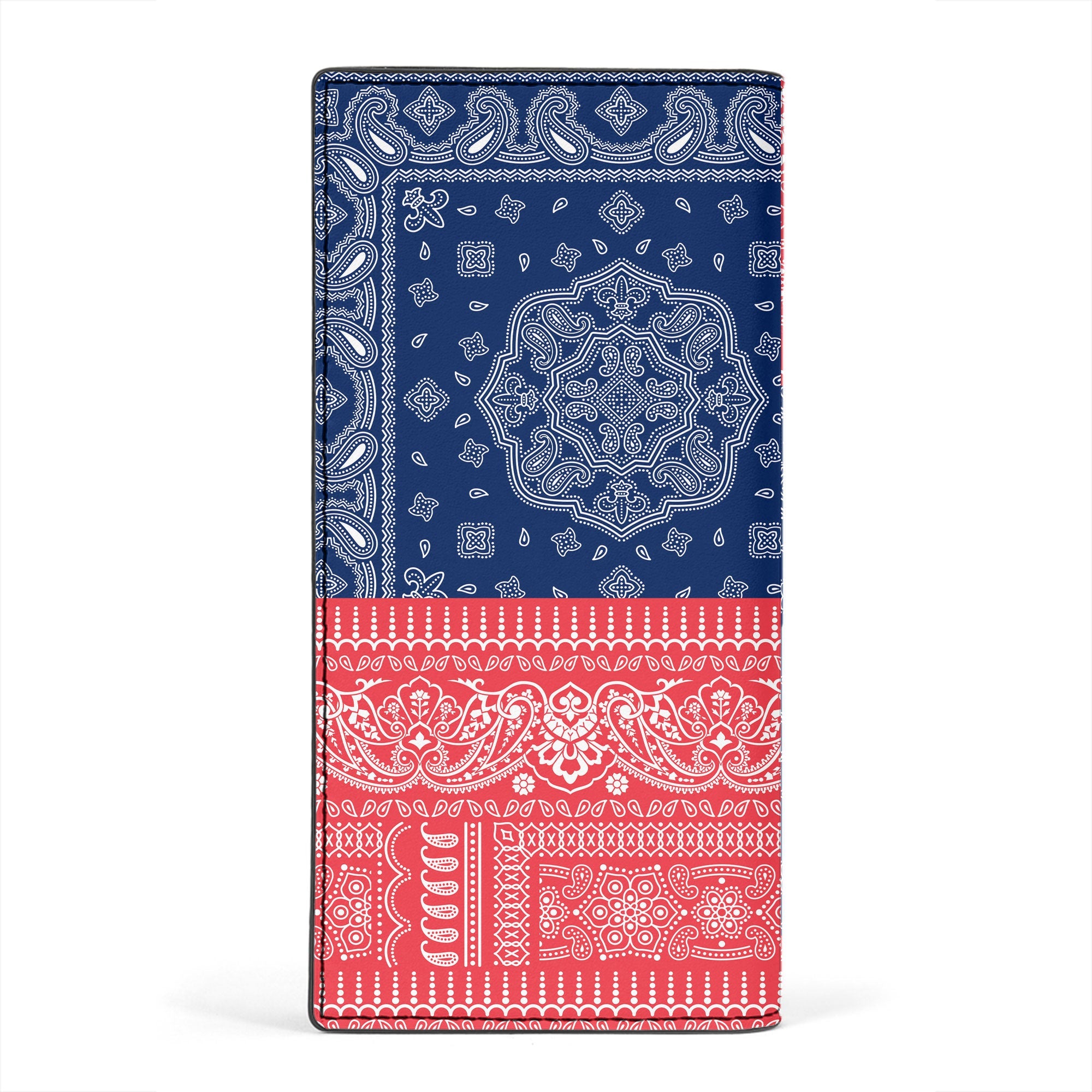 Bermuda Leather Wallet Flag And Paisley Basic Style 2