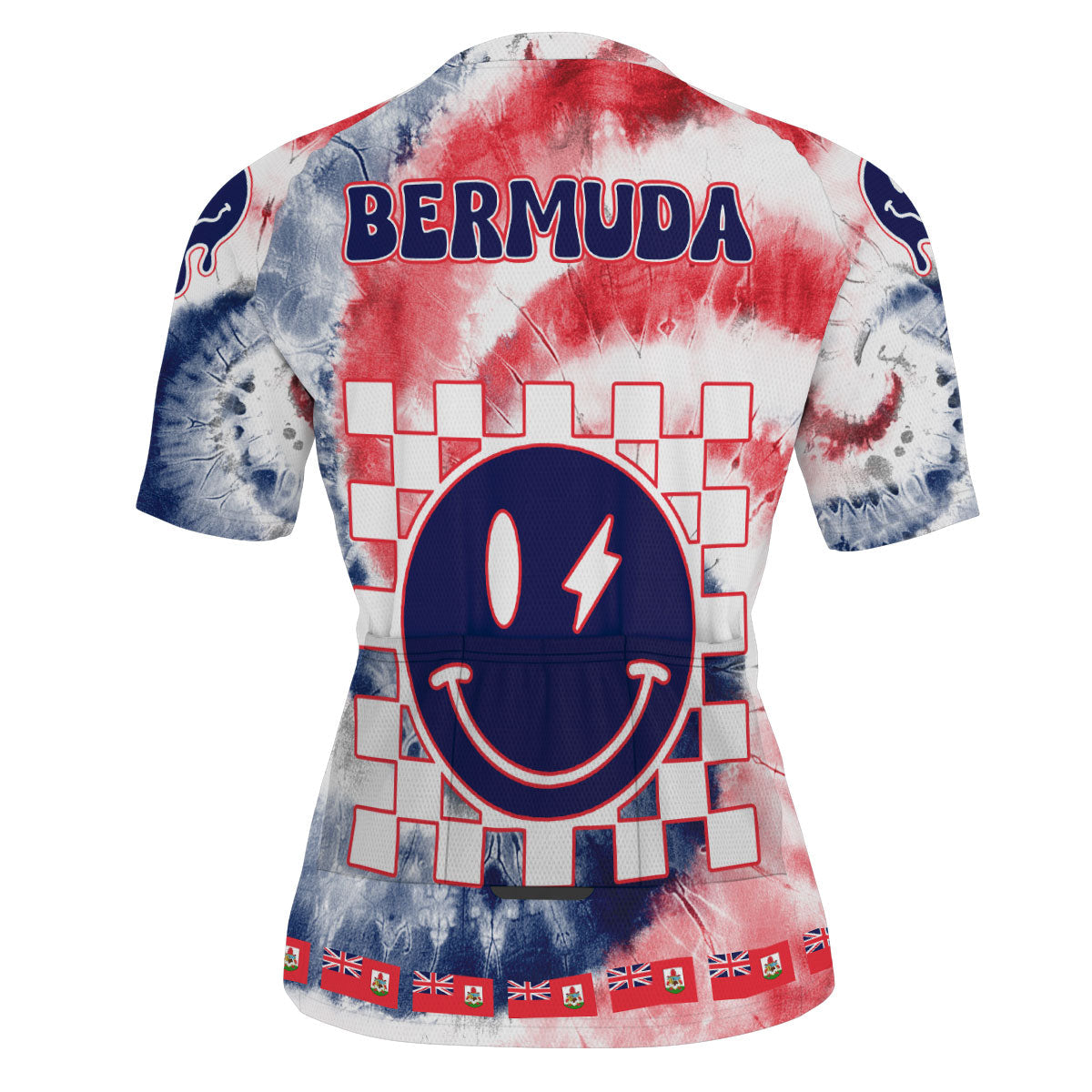 Bermuda Men Cycling Jersey Custom Tie Dye Style 3