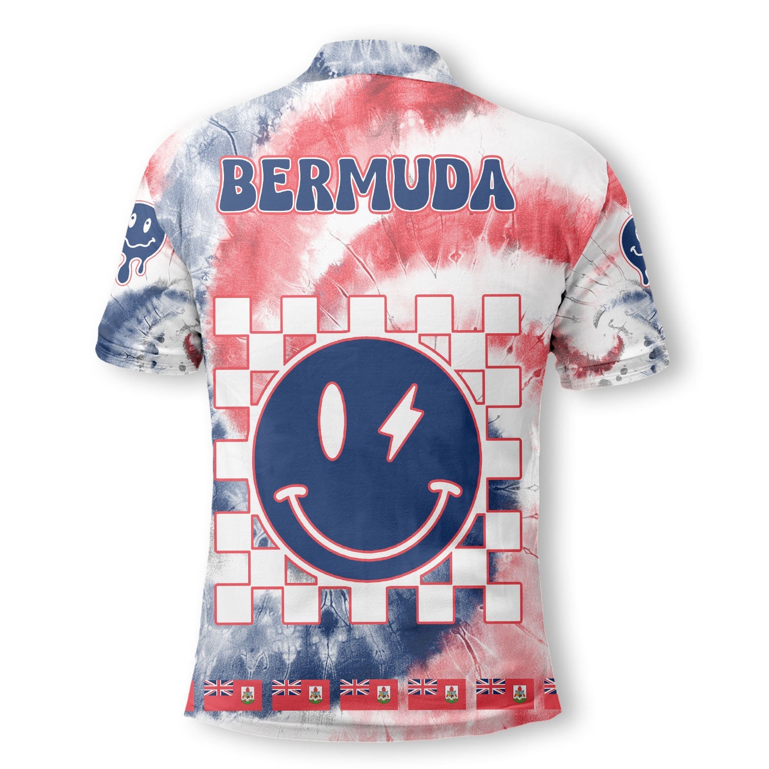 Bermuda Polo Shirt Custom Tie Dye Style 3